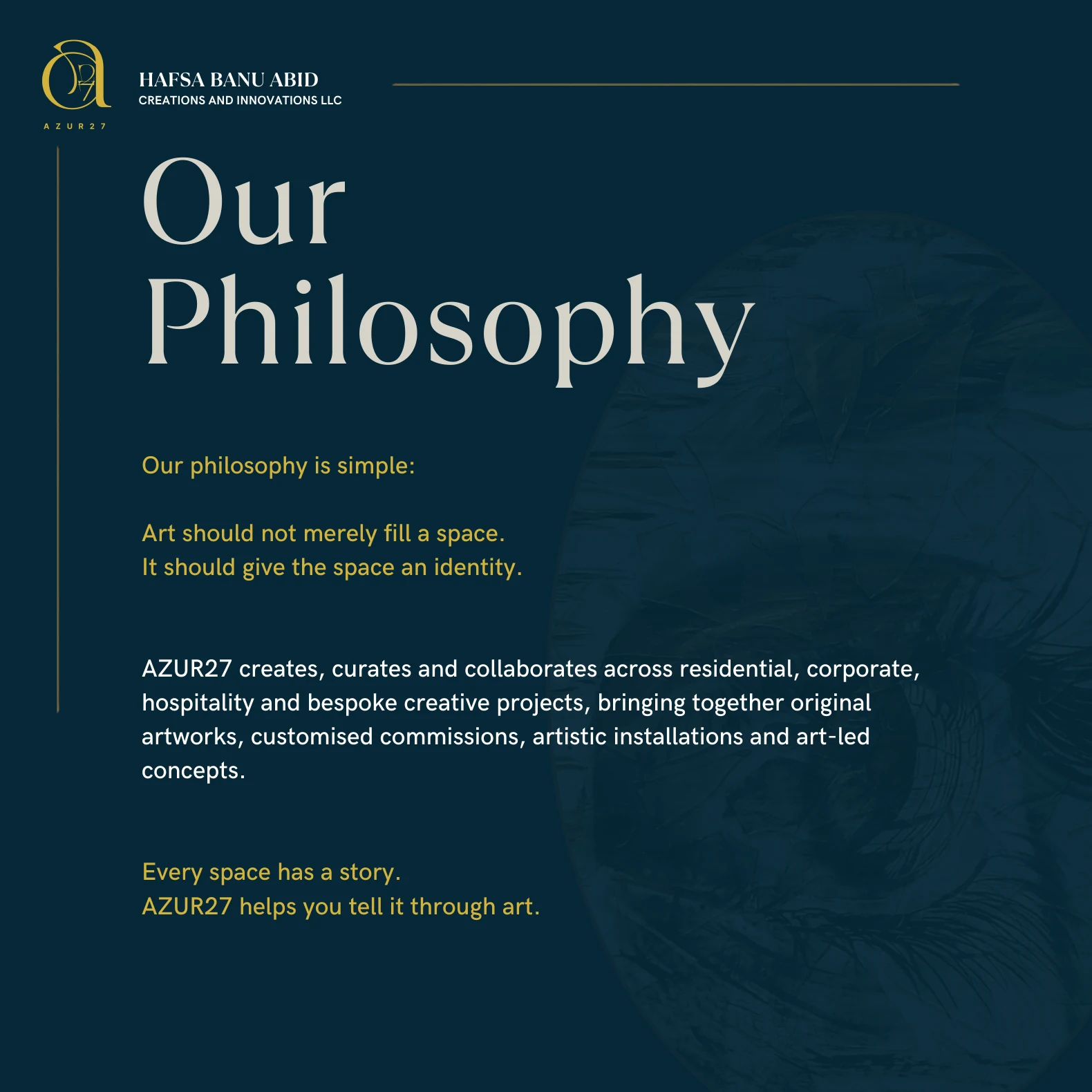 Our Philosophy