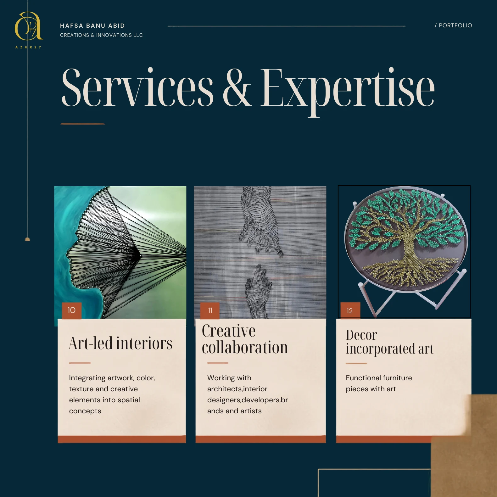 Services and Expertise — Art-led Interiors, Creative Collaboration, Decor Incorporated Art