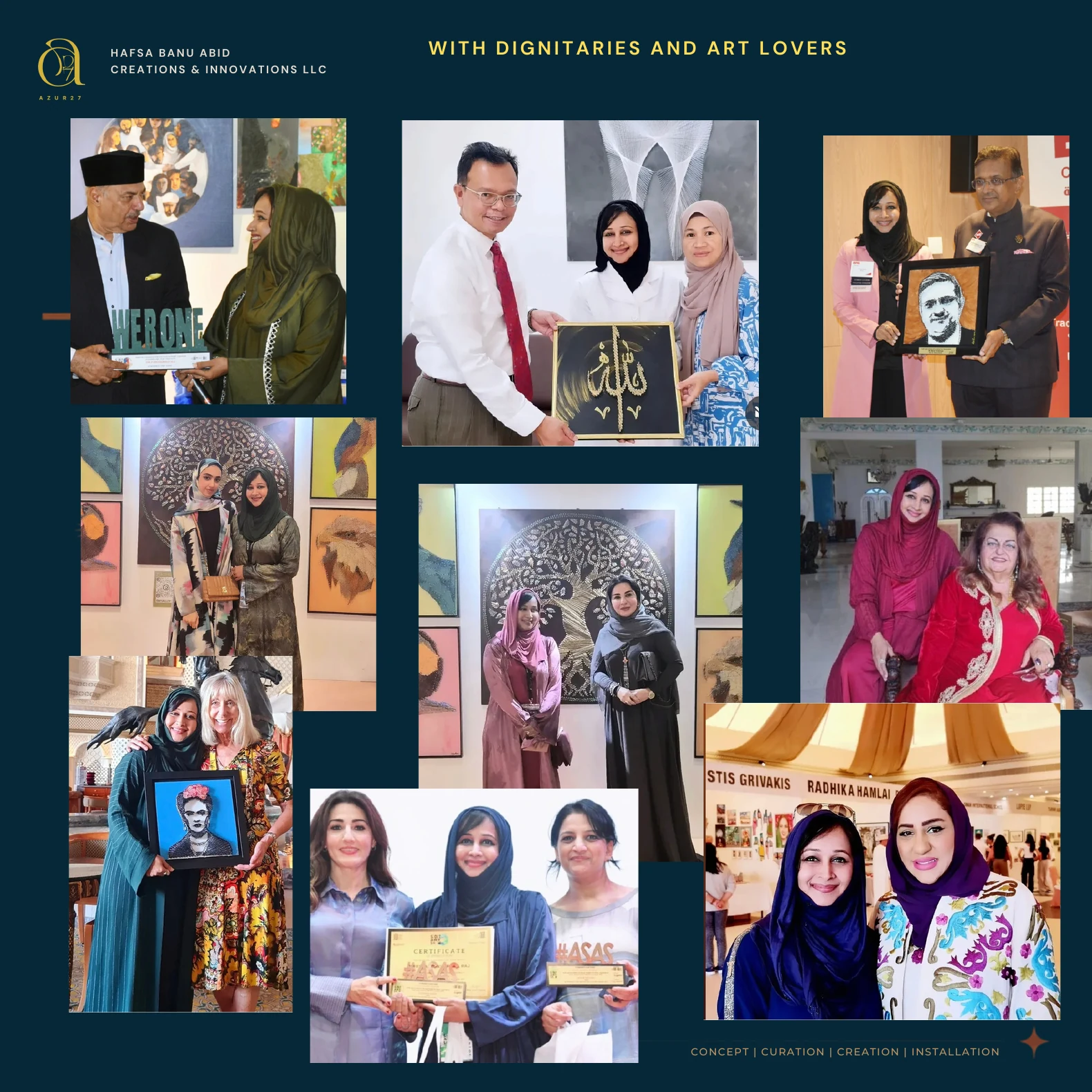 With dignitaries and art lovers — page 1