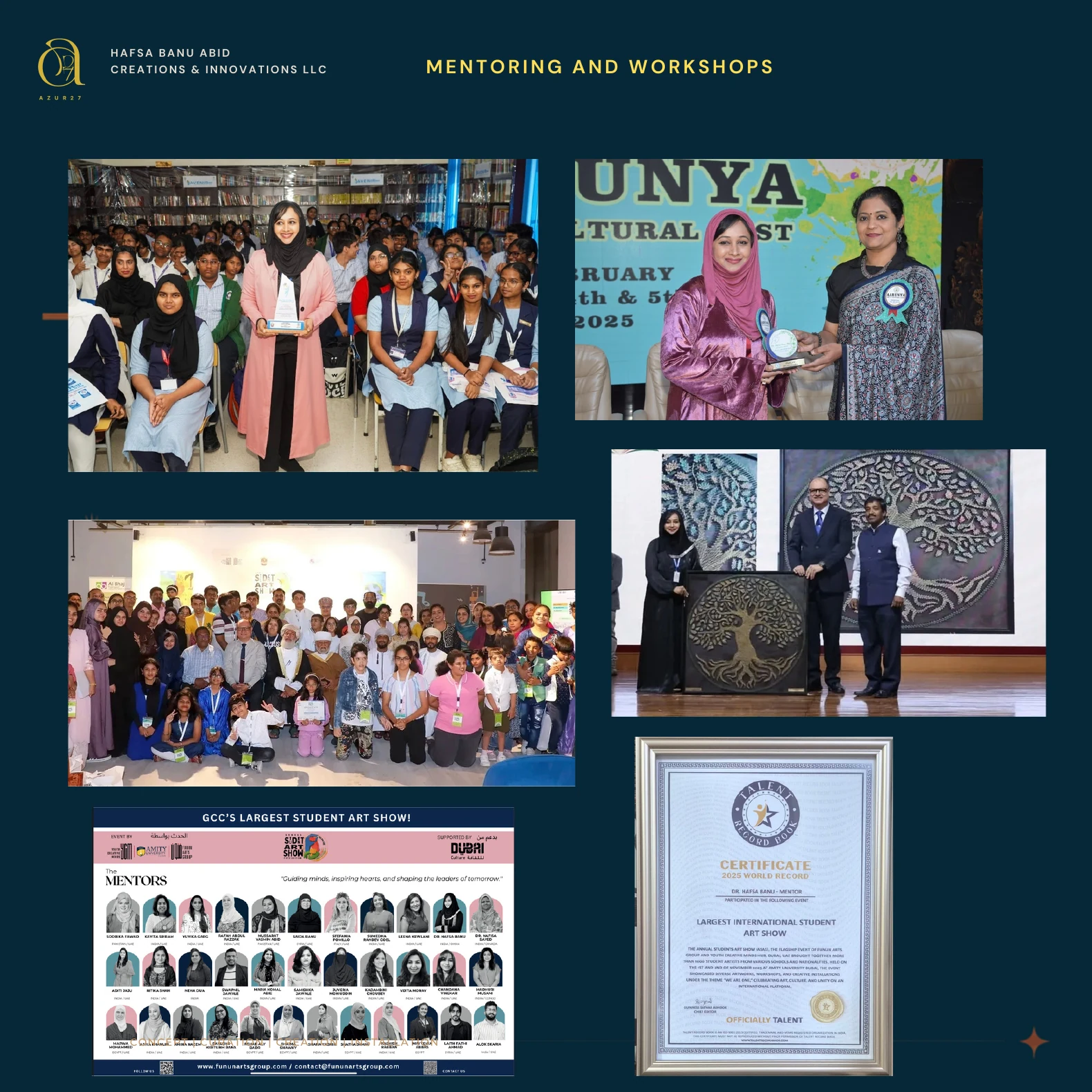 Mentoring and Workshops