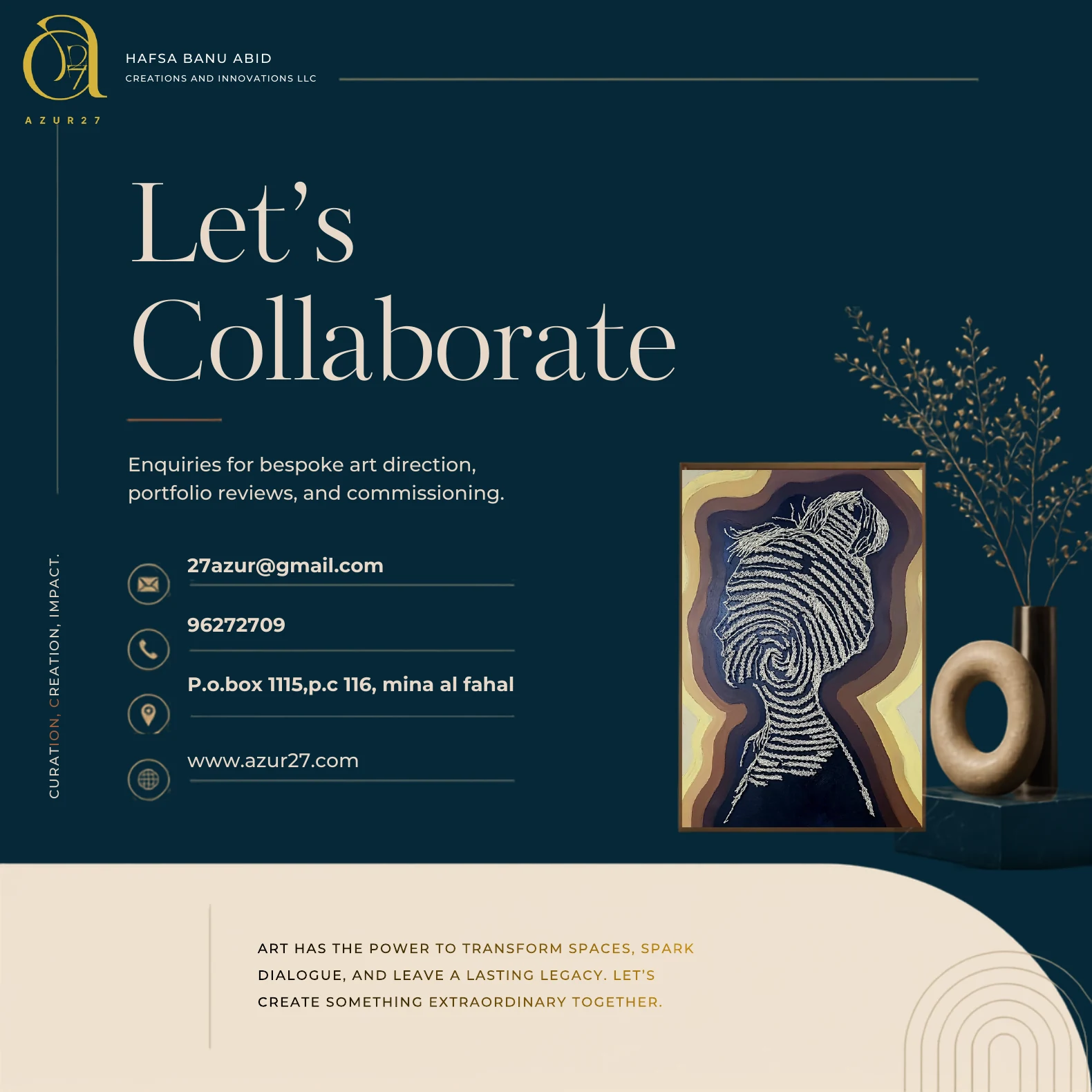 Let’s Collaborate — contact AZUR27